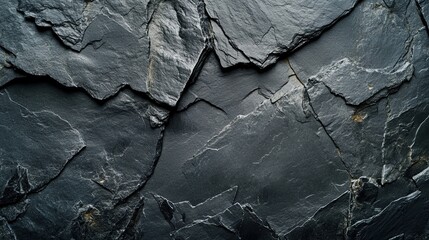 Black slate rock texture background
