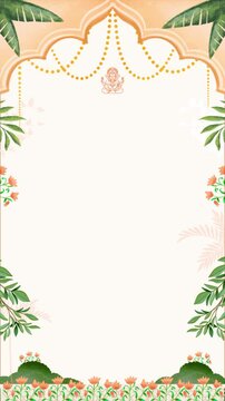 A refined floral frame, perfect for sophisticated and artistic visuals.