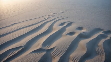 Fototapeta premium Sand on the beach, aerial perspective.