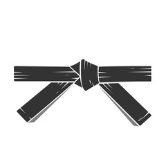 Martials Art Black Belt design illustration © Ike