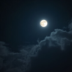 Fototapeta premium moon and clouds