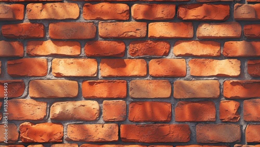 Poster seamless design of brick wall background. close-up view of brick wall texture. repeating pattern sui
