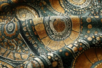 close up of an ancient thai style