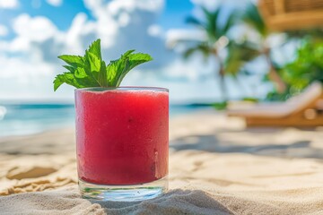 Obraz premium cocktail on the beach