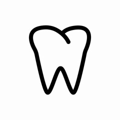 Tooth dental care icon vector sign