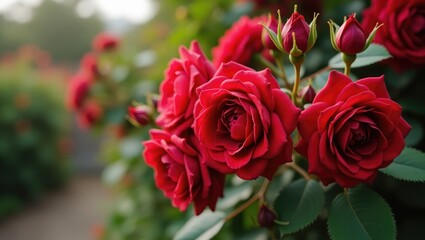 Flowering Climbing Rose Called Rosie