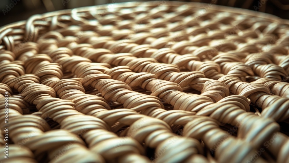 Poster building material - wicker rattan basket