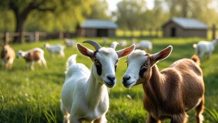 Cattle Farming Domestic Goats Ecofarm