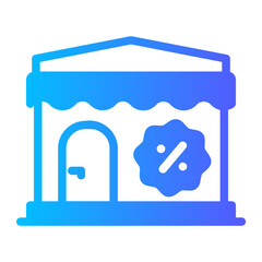 Shop  gradient icon