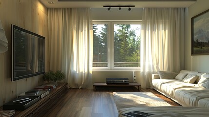 tv lounge with modern sitting interior