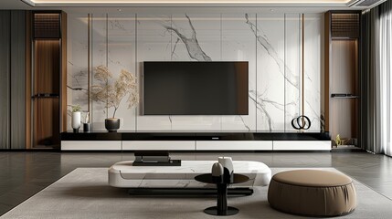 tv lounge with modern sitting interior