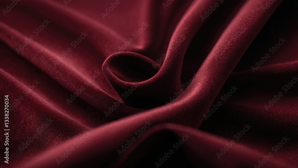 Poster texture of dark red velvet matte background, macro. suede material with pattern. seamless textile le
