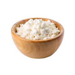 A photo of a Cottage cheese wooden bowl
