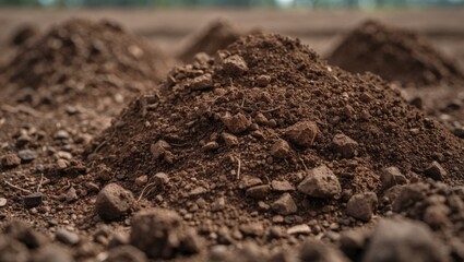 Texture of brown farming soil