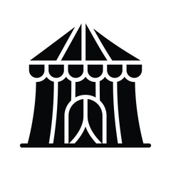 Get this handy glyph style icon of circus tent