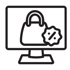 Online Shop line icon