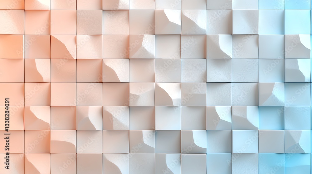 Poster abstract texture background of 3d shapes digital art modern design visual environment