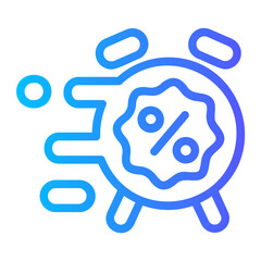 sale time gradient icon