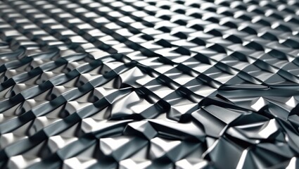 Obraz premium Metal flooring panel featuring a diamond-patterned textured backdrop.
