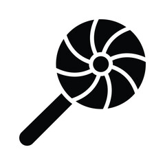 Have a look at this glyph style icon of swirl lollipop