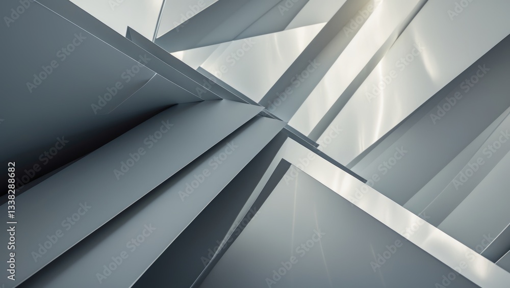 Poster refraction and reflection of light on a gradient backdrop.