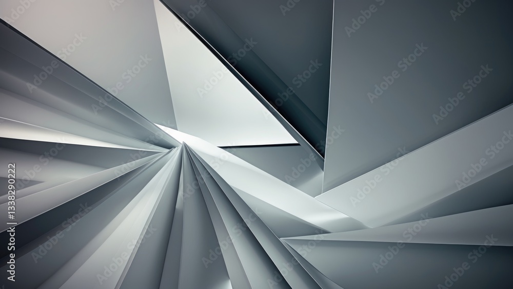 Fototapete refraction and reflection of light with a gradient backdrop.