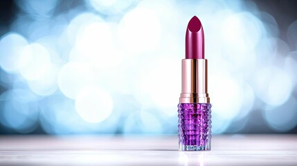 Luxurious purple lipstick