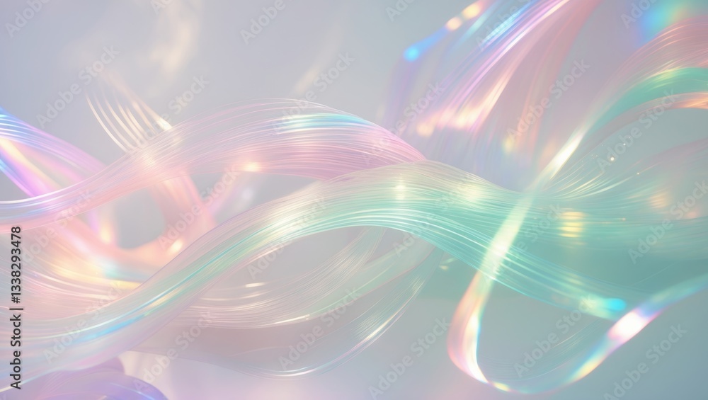 Aufkleber rainbow light texture overlay effect. mock-up of natural light effects.
