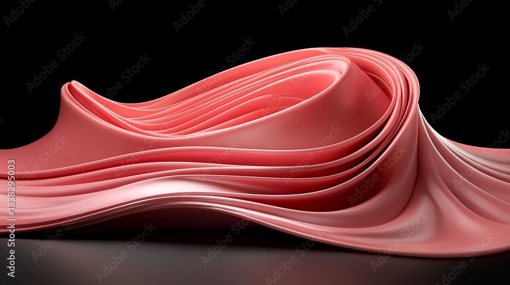 Poster flowing waves and textures an abstract digital design for a smooth artistic experience