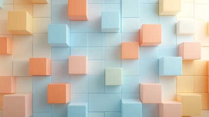 Abstract colorful texture blocks modern interior visual art soft background aesthetic viewpoint