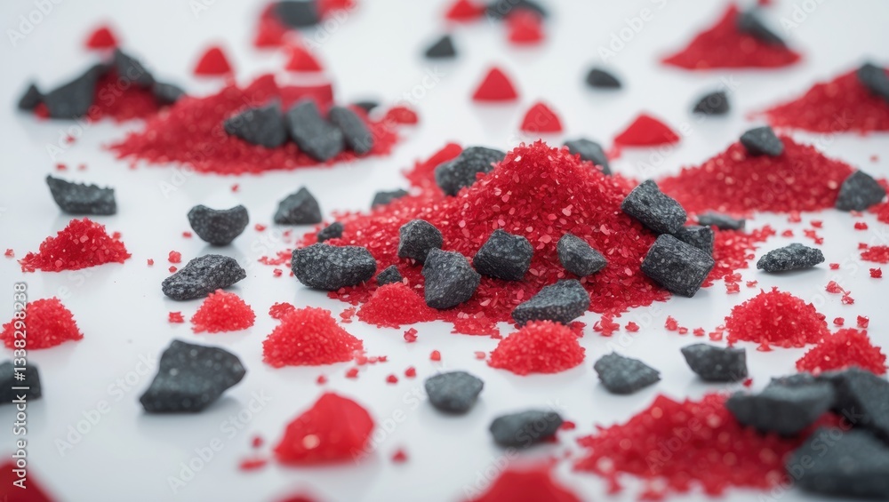 Poster red glitter frame backdrop