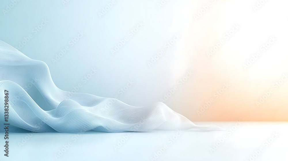 Poster abstract texture action of soft fabric background studio environment calm concept