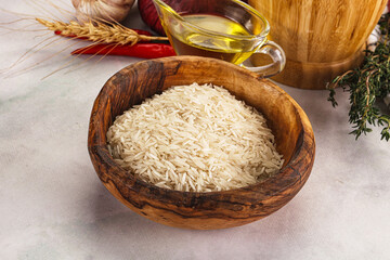 Indian cuisine - raw basmati rice