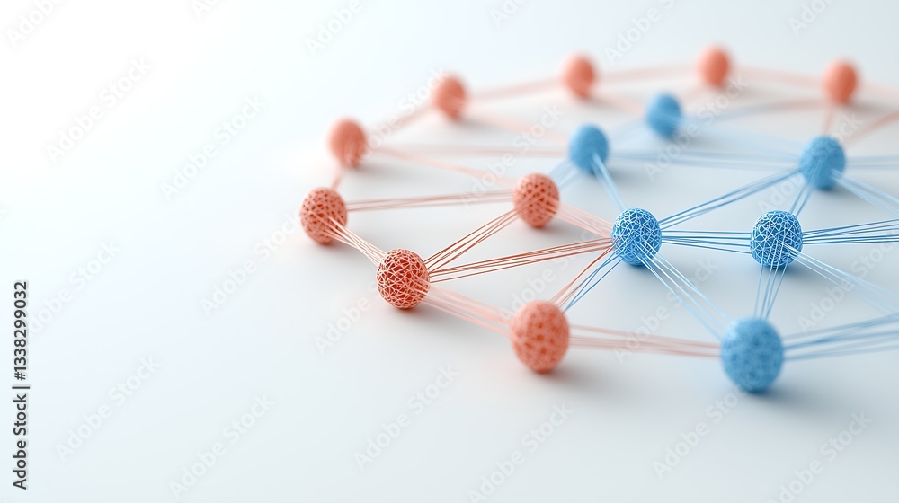 Poster abstract network connections in technology background texture modern digital environment