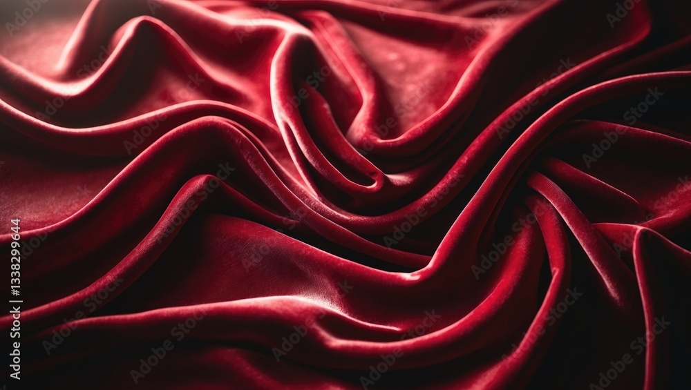Aufkleber red fabric texture backdrop