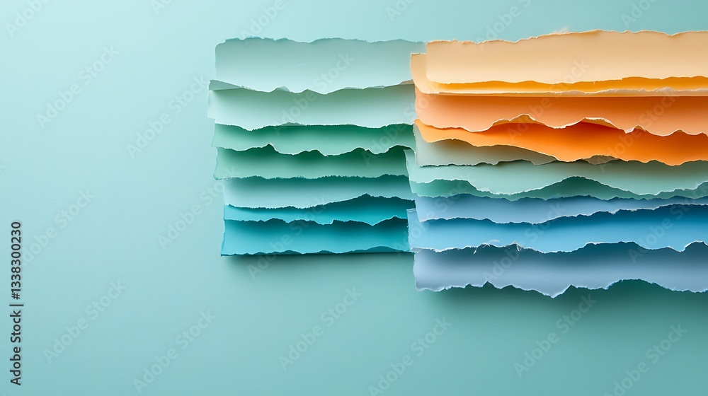 Aufkleber abstract texture layers in soft colors creative background paper art minimalist environment