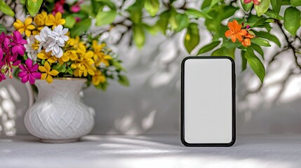 Floral Mobile Mockup