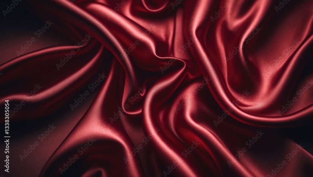 Poster textile texture background of red fabric