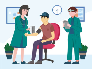 Free Medical Checkup Concept Illustration Stylish and Beautiful