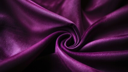 Fototapeta premium Dark purple matte background of suede fabric, closeup. Velvet texture of seamless leather. Macro shot of felt material with vignette.