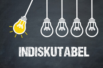 indiskutabel	
