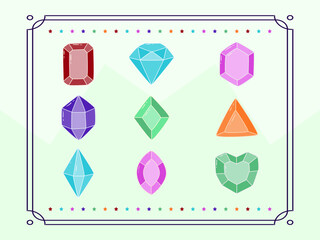 Diamonds Concept Illustration Stylish and Beautiful