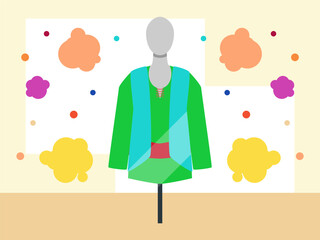 Color Break Concept Illustration Stylish and Beautiful