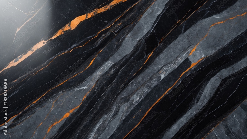 Aufkleber random section of high resolution, glossy slab marble stone texture for digital wall and floor tiles