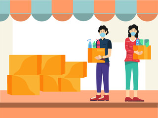 Fifo Concept Illustration Stylish and Beautiful