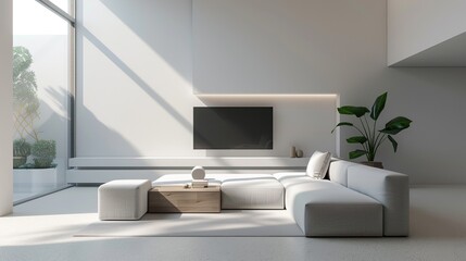 Obraz premium Modern TV lounge interior design