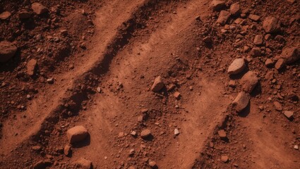 Red Dirt Path Texture Soil Background