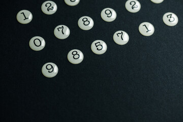 Background of numbers. from zero to nine. Numbers texture. Finance data concept. Mathematic....