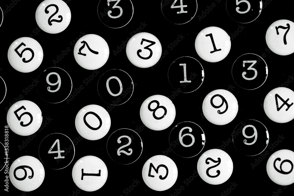 Poster background of numbers. from zero to nine. numbers texture. finance data concept. mathematic. seamles