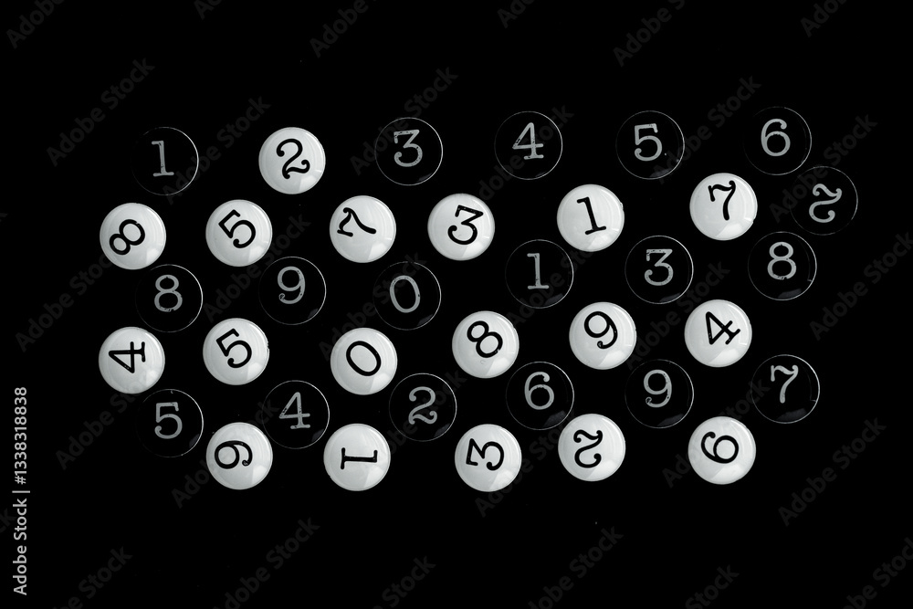 Poster background of numbers. from zero to nine. numbers texture. finance data concept. mathematic. seamles